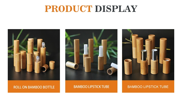 Bamboo Cosmetic Packaging Bamboo Series Cosmetic Packaging with Bamboo Tube and Engraving