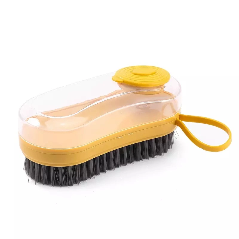 Multifunctional Household Soft Cleaning Brushes Automatic Liquid Adding Laundry Brush Wool Shoe Washing Clothes Cleansin