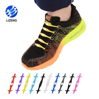 Elastische Silikon-Schnürsenkel ohne Binden für Laufschuhe